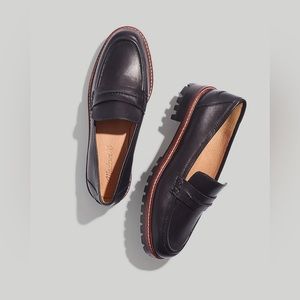 Madewell Corinne Lugsole Loafer, Black, Size 6